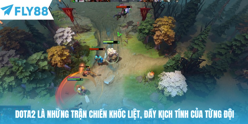 Dota2 là những trận chiến khốc liệt, đầy kịch tính của từng đội